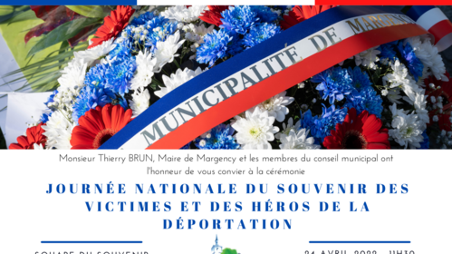Journée nationale du souvenir des victimes et héros de la déportation