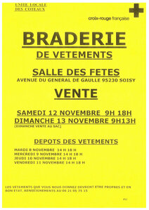 Braderie de vêtements